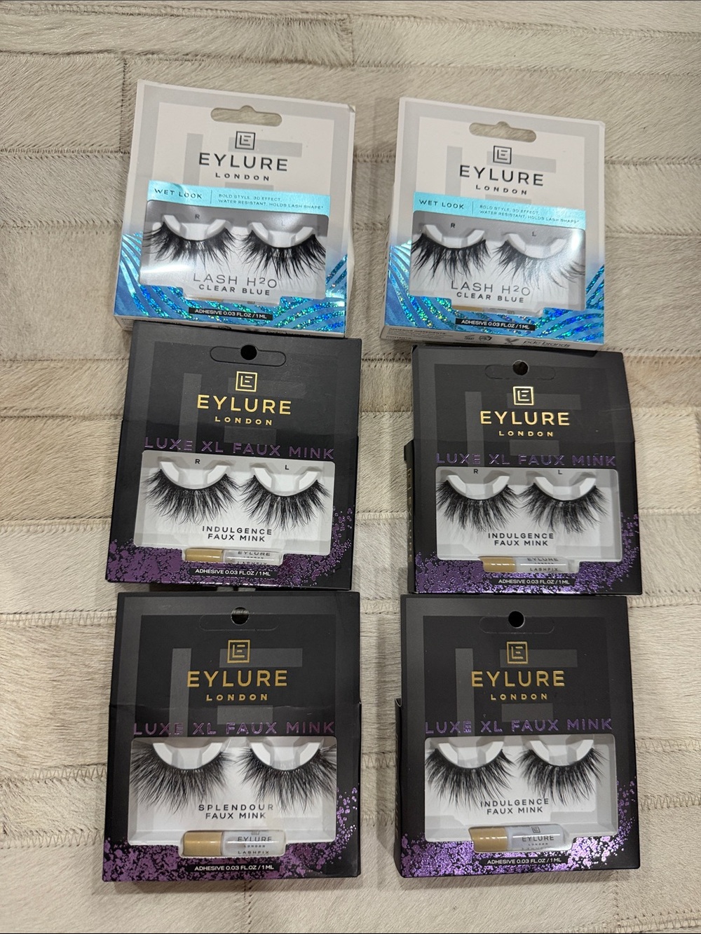 Eylure False Eyelashes Lot - Faux Mink + Lash H2O